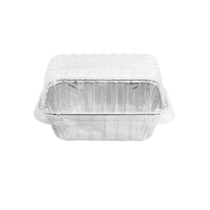 1 LB ALUMINUM FOIL MINI LOAF PANS W/ LIDS
