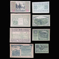 1919-1920 Austria Banknote Notgeld Alpine Nature 8pc Set Heller WWI Antique Money Excellent