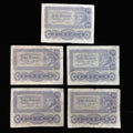1922 Austria Banknote Kronen Set 10 Zehn Antique Hyperinflation Money Collectible 5pc