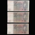 1929 Germany Baknote Reichsmark Set 20 Bill Antique Interwar Money Authentic Choice 3pc