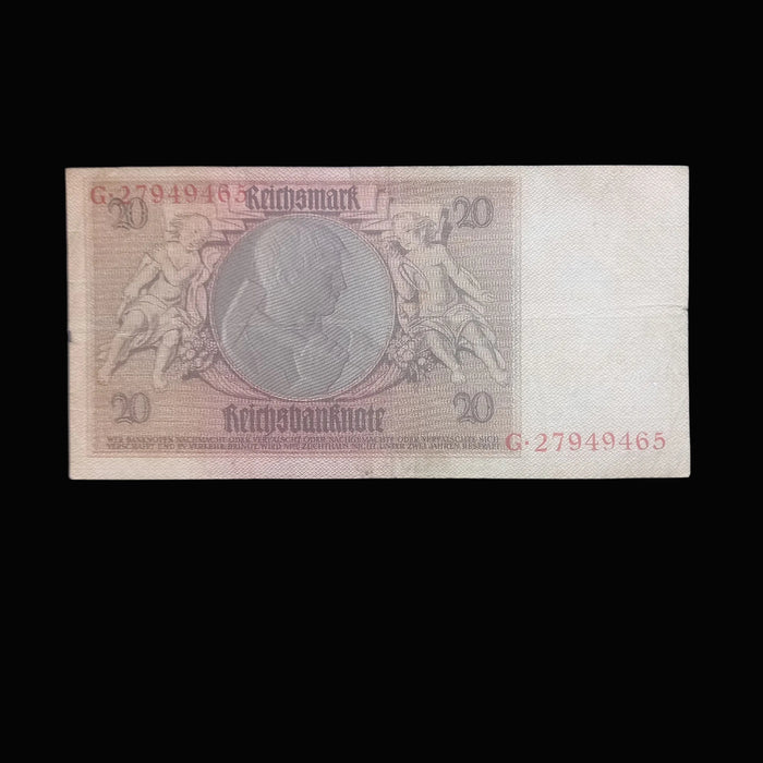 1929 Germany Banknote Reichsmark Set 20 Bill Pre-WWII Historic Antique Europe 3pc