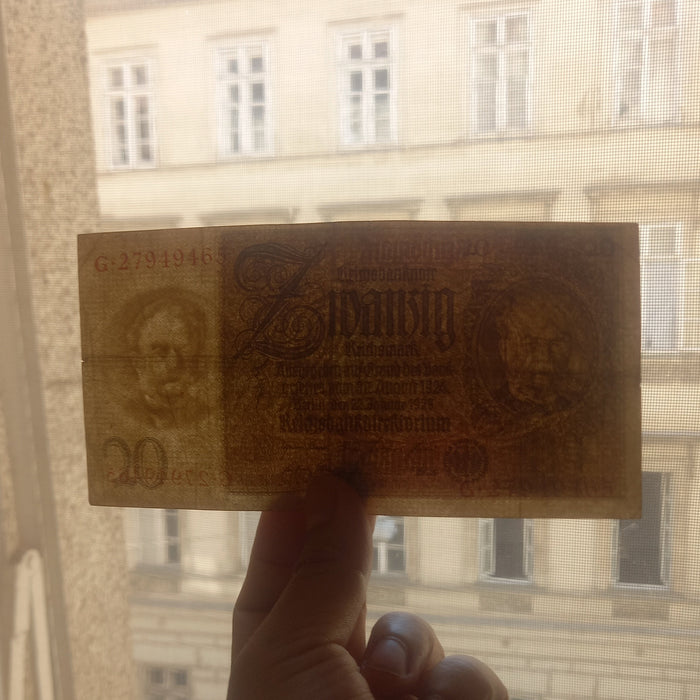 1929 Germany Banknote Reichsmark Set 20 Bill Pre-WWII Historic Antique Europe 3pc