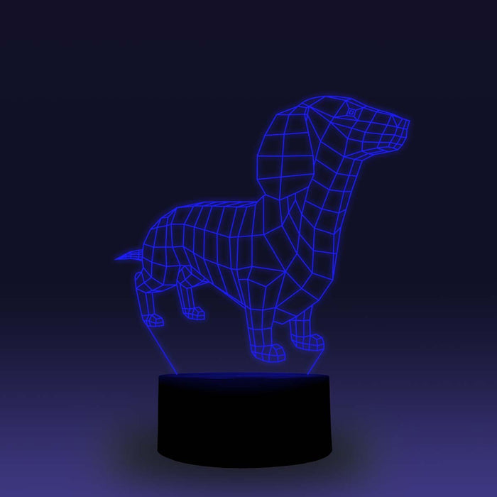 3D Dachshund LED Lamp