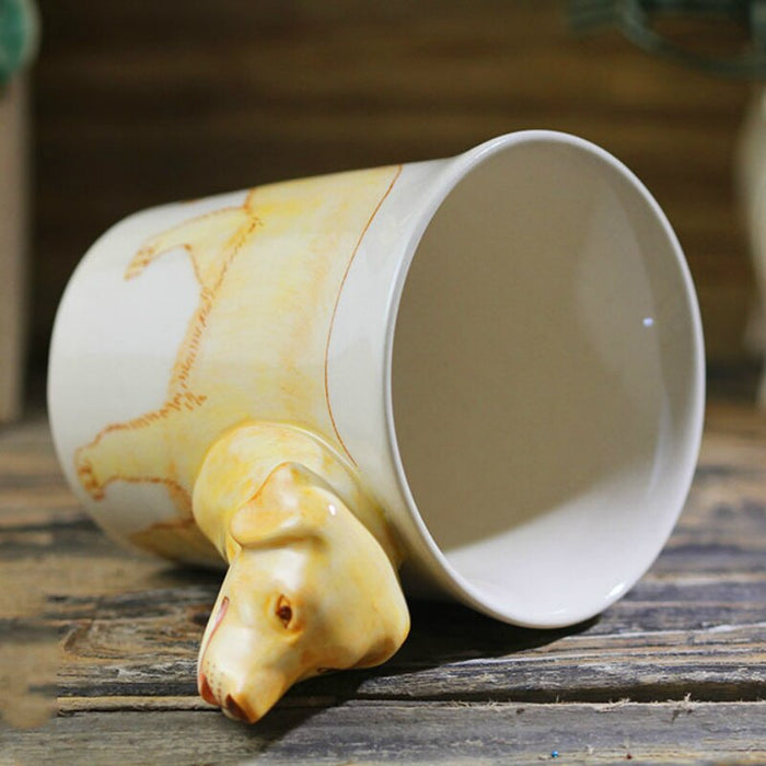 3D Yellow Labrador Mug