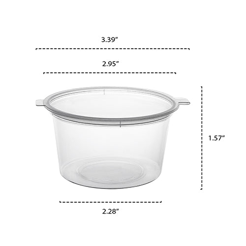 4 OZ PORTION CUP WITH HINGED LID – 100 CT.