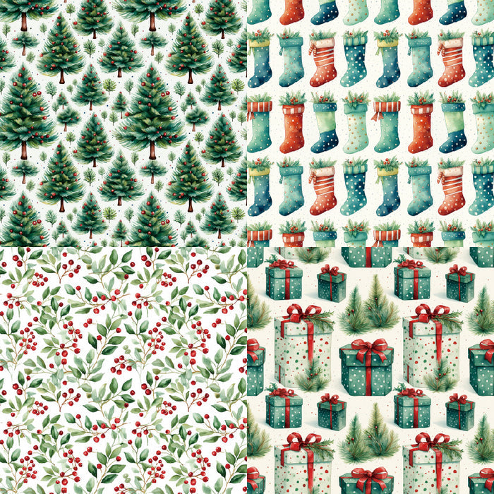 6 inch Christmas Scrapbook Paper Pad SKP465