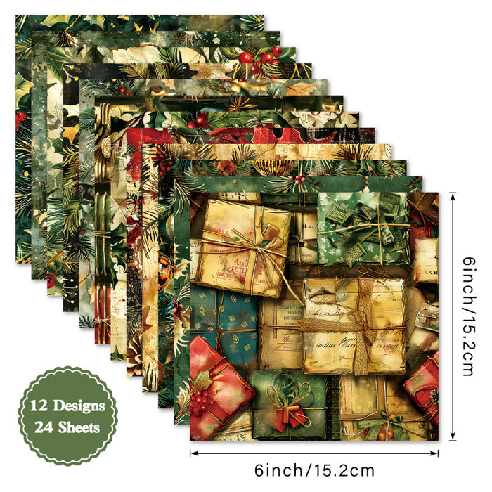 6 inch Christmas Scrapbook Paper Pad SKP550