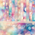 6 inch Dreamy Sparkle Scrapbook Paper Pad SKP029