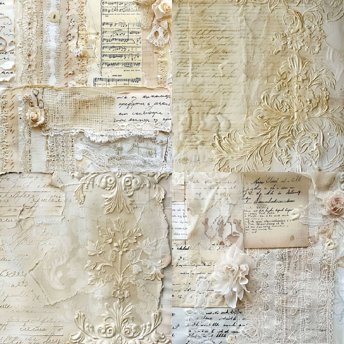 6 inch Embossed Lace Scrapbook Paper Pad SKP531