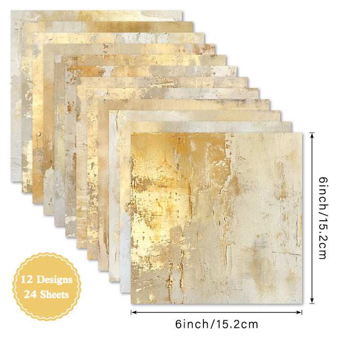 6 inch Peeling Plaster Scrapbook Paper Pad SKP563