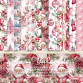 6 inch Pink Christmas Scrapbook Paper Pad SKP561