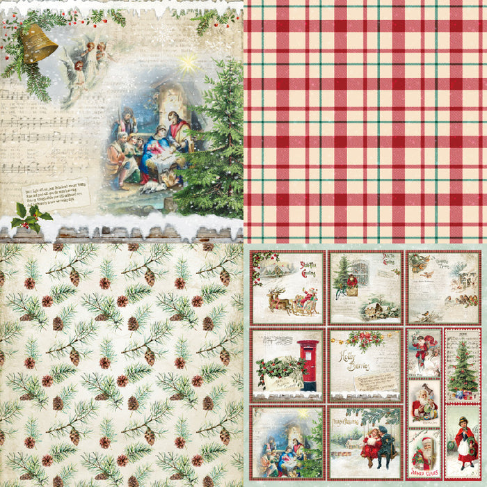 6 inch Winter Holiday Scrapbook Paper Pad SKP315