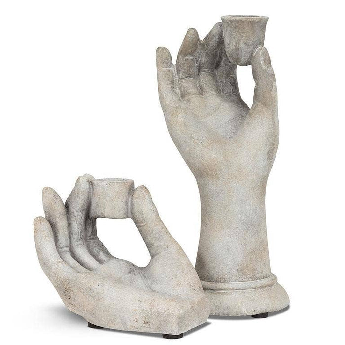 Abbott - Tall Dainty Hand Taper Holder-9"H