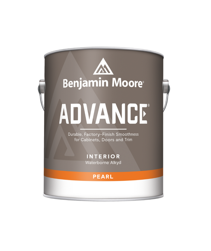 Benjamin Moore Advance Interior Pearl, available at Anderson Paint Company in Ann Arbor Michigan.