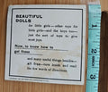 Advertising Trade Card Babbit's Soap Girl Doing Laundry in Pail Fold Out Style