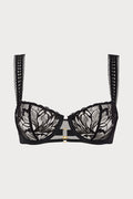 After Hours Black Lace Half Cup Bra