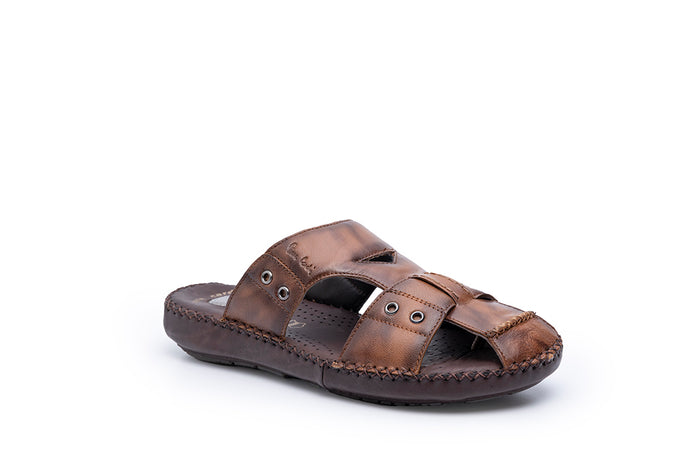 AIRFLEX: Tan Crossover Sandal