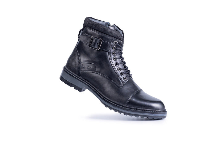 Alpine: Black Cap Toe Boot