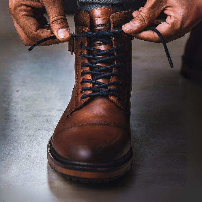 Alpine:Cognac Cap Toe Boot