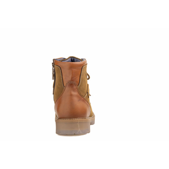 Andes: Olive Suede laceup boots