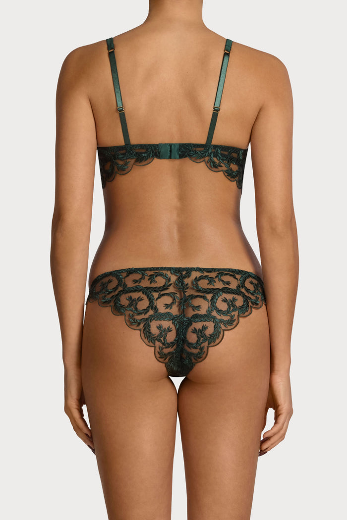 Coco de Mer Arletta Brazilian Knicker Emerald