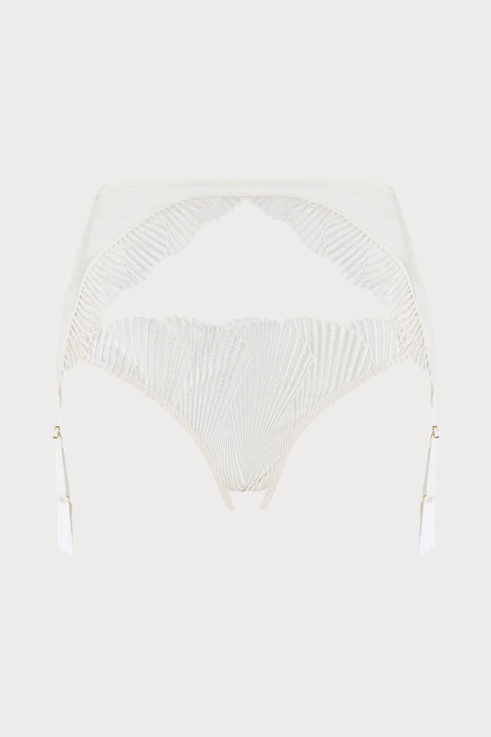 Coco de Mer Athena Open Suspender Knicker Ivory