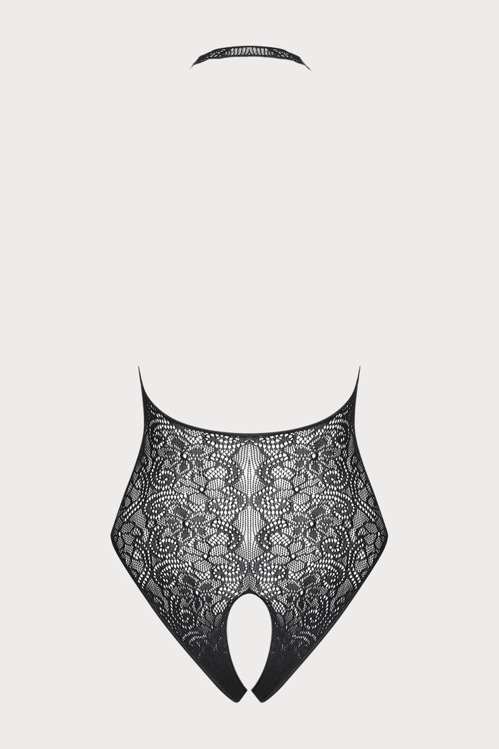 Obsessive B113 Black Crotchless Teddy