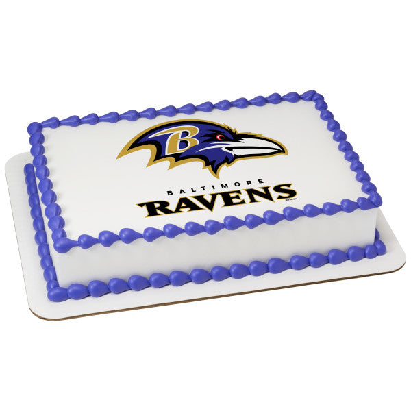 Baltimore Ravens Edible Image Cake Topper