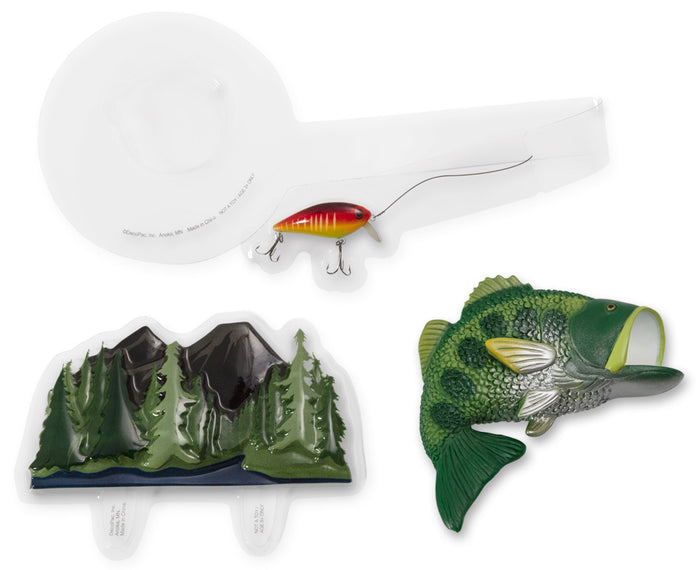Bass Fishing Cake Topper Kit