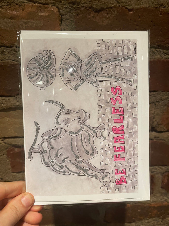 Be Fearless Glitter Card