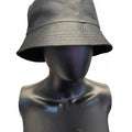 Black bucket hat with adjustable