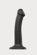 Black Double Density Bendable Dildo Medium