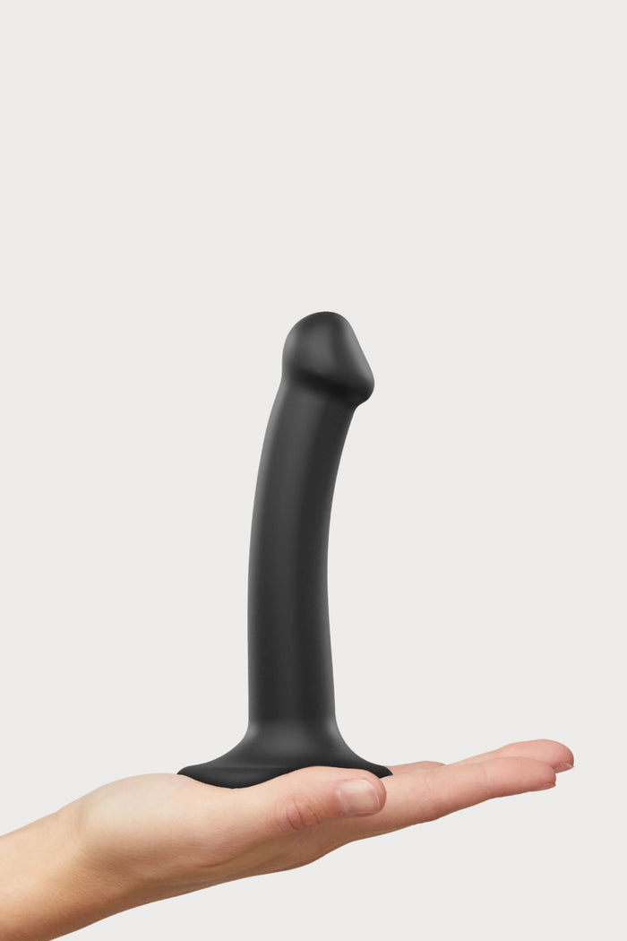 Black Double Density Bendable Dildo Small