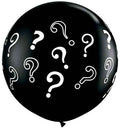 Black Gender Reveal  Balloon  - 36" Latex