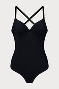 Black Low Back Thong Bodysuit
