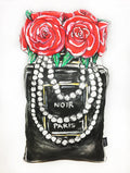 Black Perfume Bottle Pillow