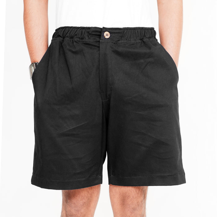 BLACK PRINT SHIRT AND BLACK TWIL NEEKER KID'S PAIR