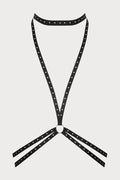 Maison Close Black Studded Harness - Naughty Knickers