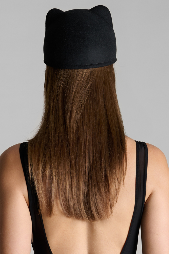 Maison Close Black Wool Cat Hat - Maison Close Accessories