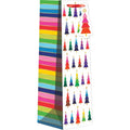 Bottle Tote - Rainbow Trees - 6 Count - XBT502