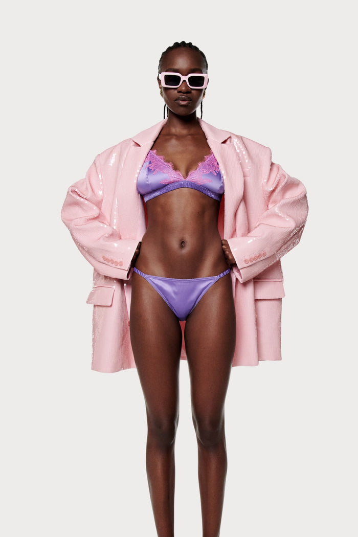 Bowie Padded Bralette Purple