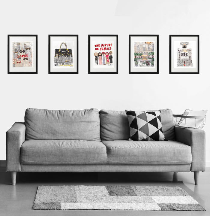 Bryant Park Glitter Art Print