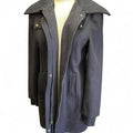 Buffalo navy blue wool blend coat