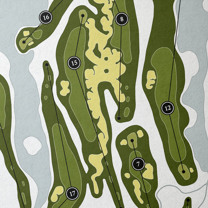 Calusa Pines Golf Club | Golf Course Map | Close Up