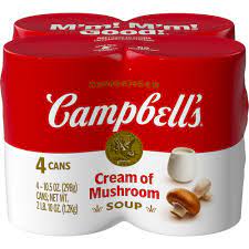 CAMPBELL'S R&W CREAM OF MUSHROOM 10.5 OZ 4PK