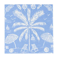 Caspari Palms And Parasols Ocean Cocktail Napkins - 20 Per Package.
