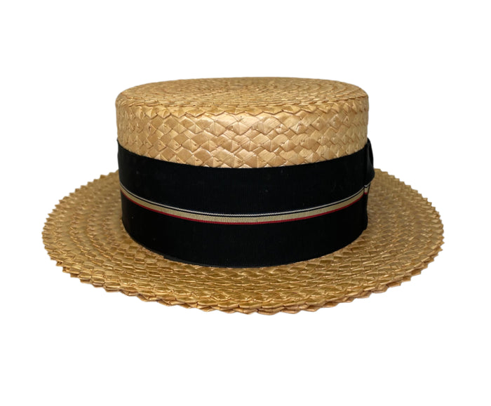 Champ Straw Boater Hat.