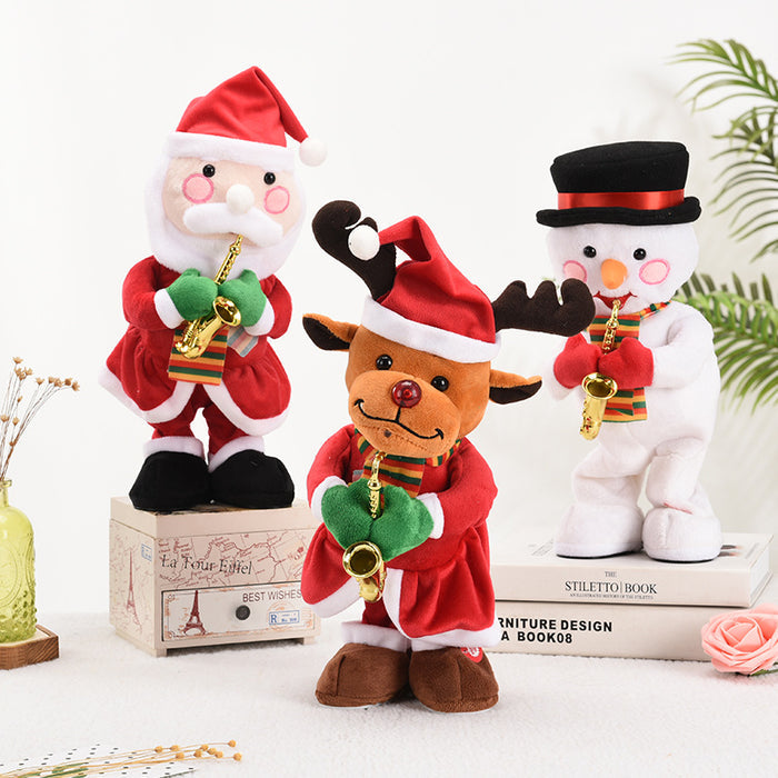 Christmas Sing and Twist Blowing Sax Xmas Toys
