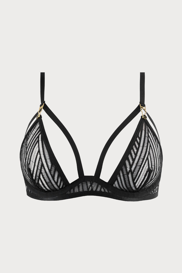 Atelier Amour Clair Obscur Lace Wire Bra Black
