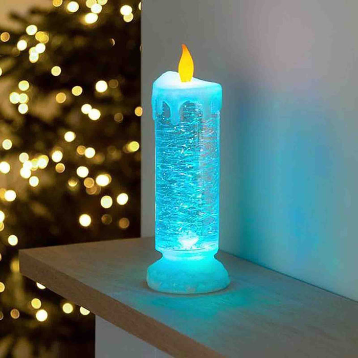Color Changing LED Crystal Glitter Candle